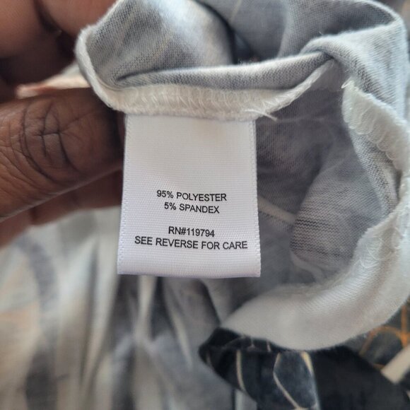 One World Top Witchy Gothic Cat High Low Hem Halloween Top (Size: XL) - Picture 12 of 15